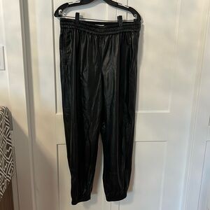 BABATON size L faux leather pants